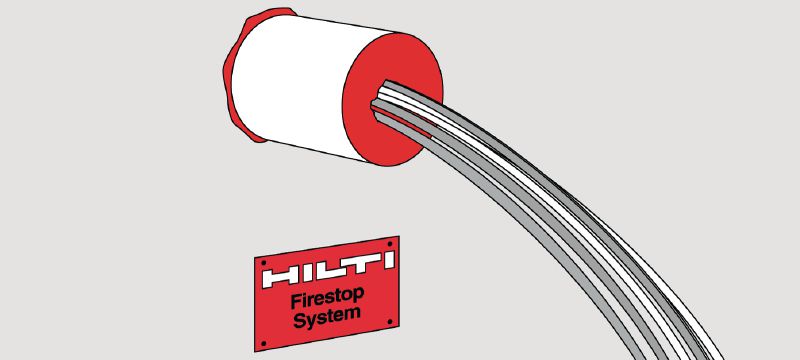 CP 618 Easily mouldable and reusable firestop putty designed to help create a fire and smoke barrier around cables and metal pipes Applications 1